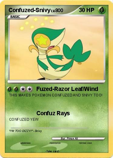 Pokemon Confuzed-Snivy