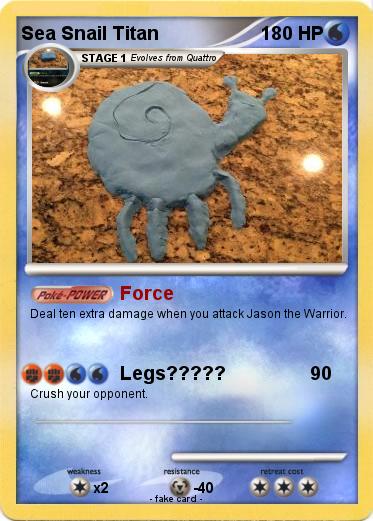 Pokemon Sea Snail Titan