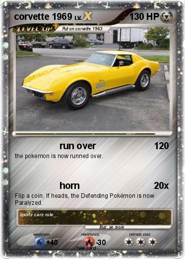 Pokemon corvette 1969