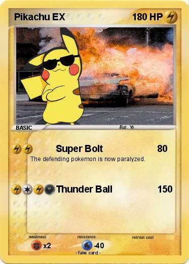 Pokemon Pikachu EX