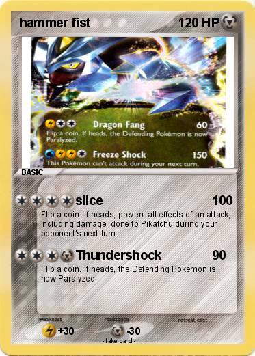 Pokemon hammer fist