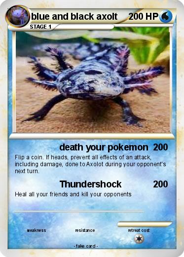 Pokemon blue and black axolt