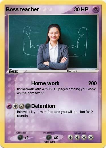 Pokemon Boss teacher