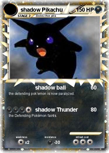 Pokemon shadow Pikachu