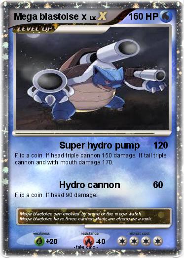 Pokemon Mega blastoise x