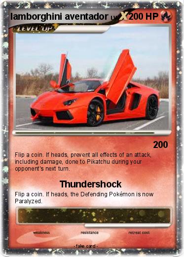 Pokemon lamborghini aventador