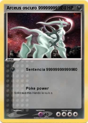 Pokemon Arceus oscuro 9999999999
