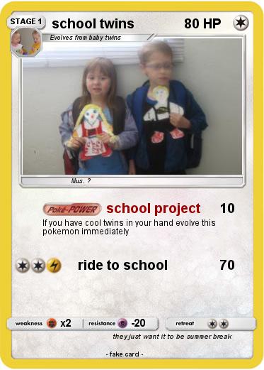 Pokemon school twins