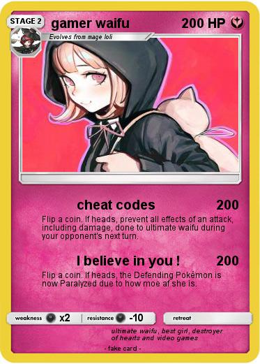 Pokemon gamer waifu