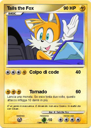 Pokemon Tails the Fox
