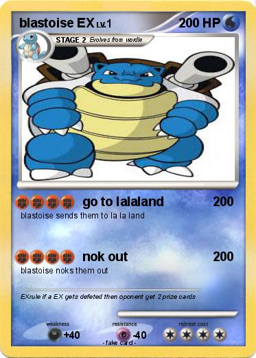 Pokemon blastoise EX