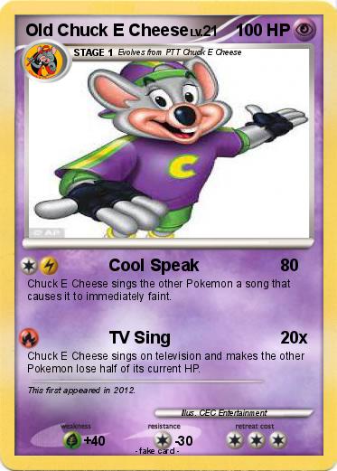 Pokemon Old Chuck E Cheese