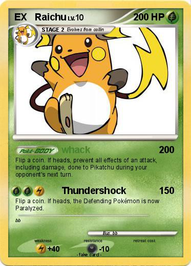 Pokemon EX   Raichu