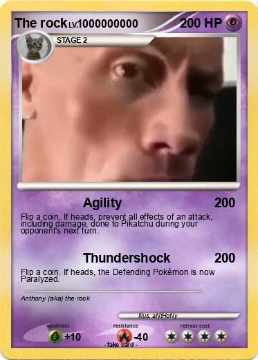 Pokemon The rock