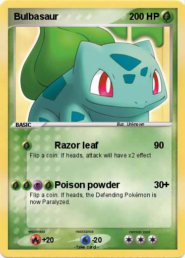 Pokemon Bulbasaur