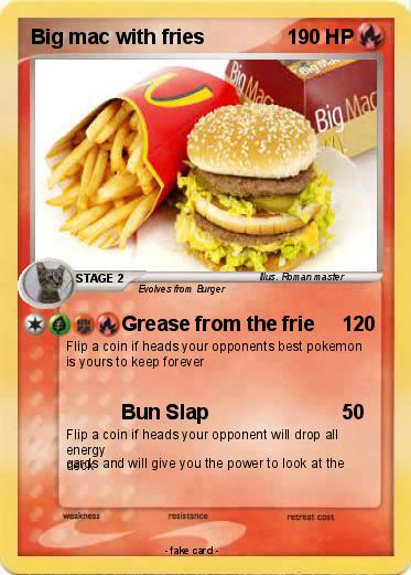 Pokemon Big mac with fries