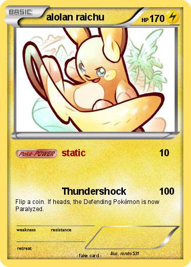 Pokemon alolan raichu