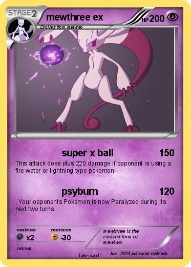 Pokemon mewthree ex
