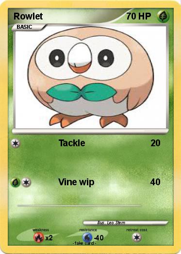 Pokemon Rowlet