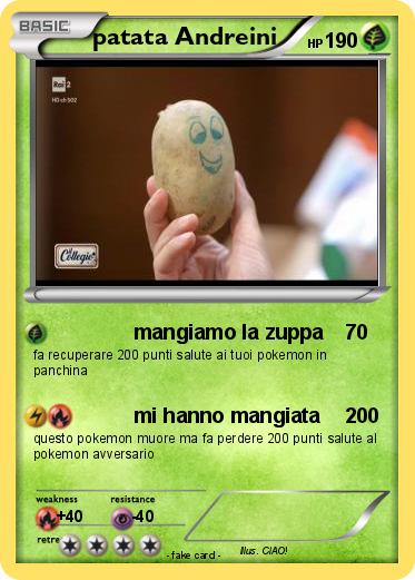 Pokemon patata Andreini