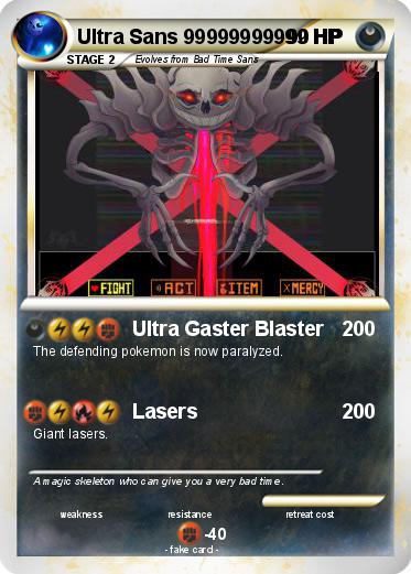 Pokemon Ultra Sans 99999999999 HP