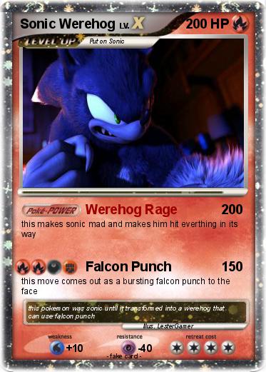 Pokemon Sonic Werehog