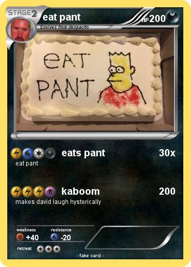 Pokemon eat pant