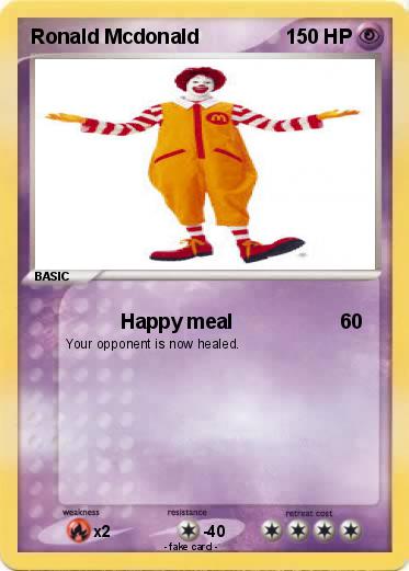 Pokemon Ronald Mcdonald