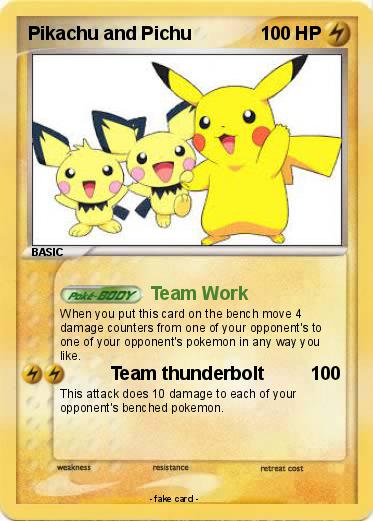 Pokemon Pikachu and Pichu
