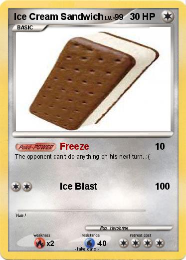 Pokemon Ice Cream Sandwich