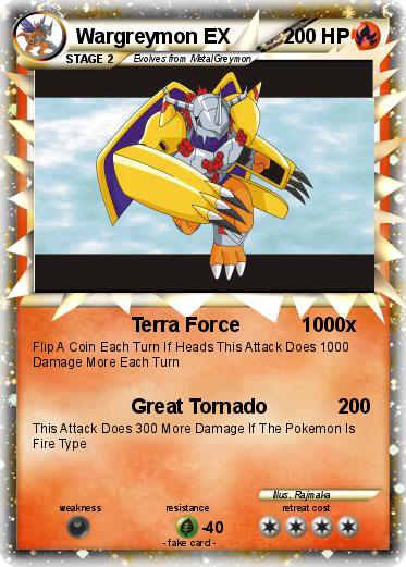 Pokemon Wargreymon EX