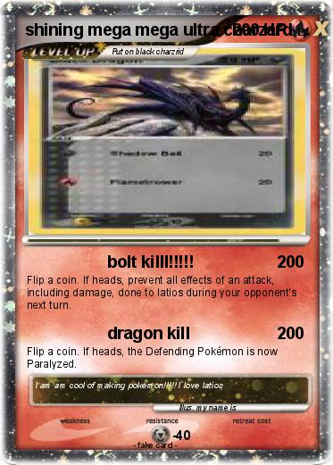 Pokemon shining mega mega ultra charzard