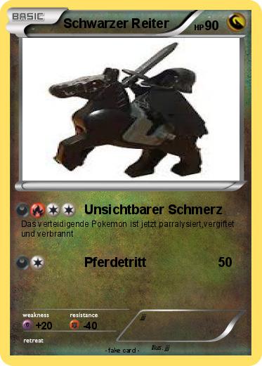 Pokemon Schwarzer Reiter