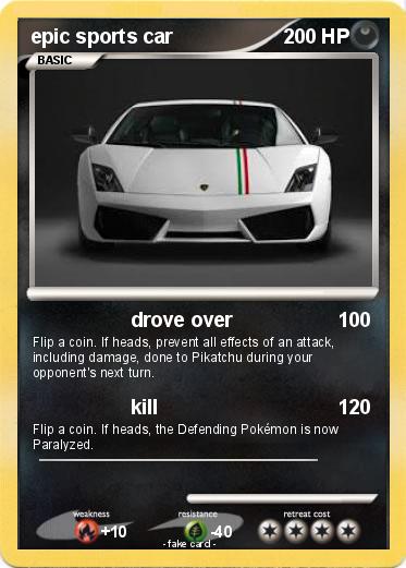 Pokemon epic sports car