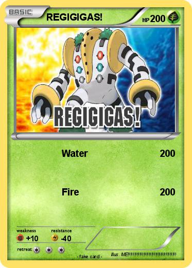Pokemon REGIGIGAS!