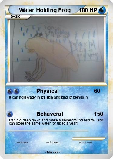 Pokemon Water Holding Frog