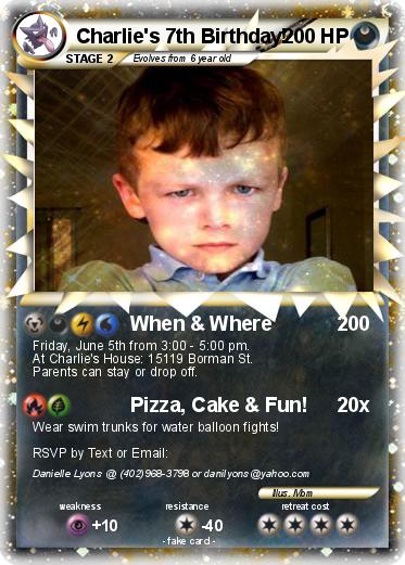 Pokemon Charlie's 7th Birthday!
