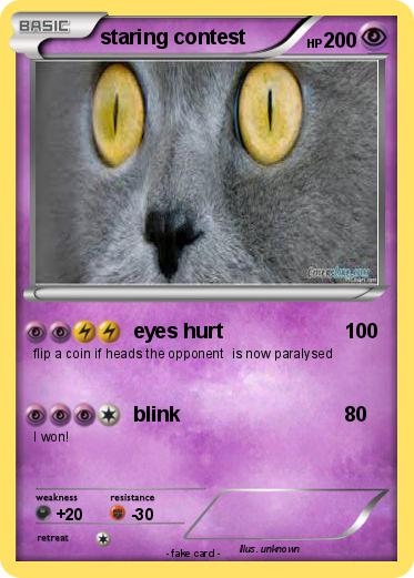 Pokemon staring contest