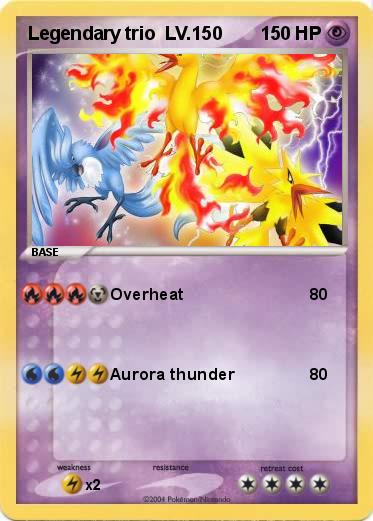 Pokemon Legendary trio  LV.150
