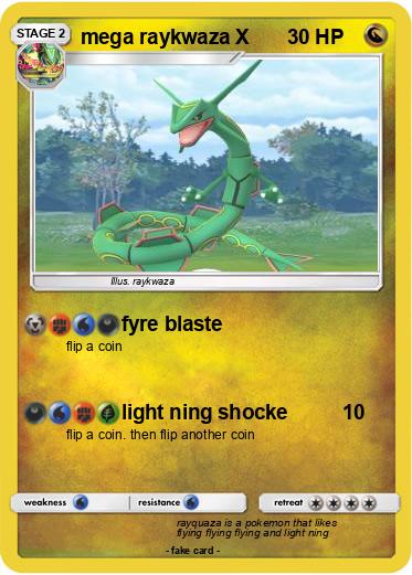 Pokemon mega raykwaza X