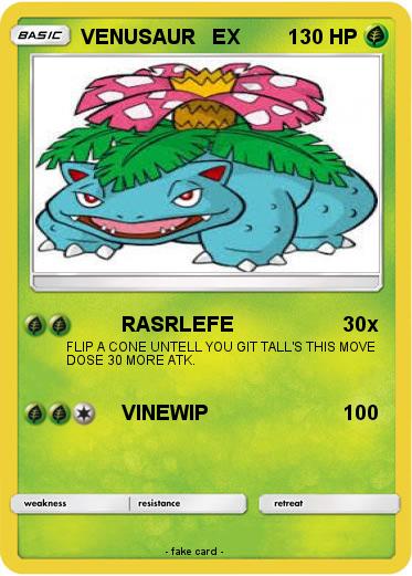 Pokemon VENUSAUR   EX