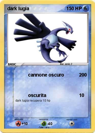 Pokemon dark lugia