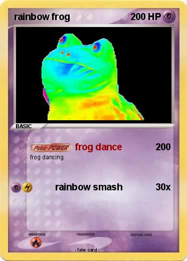 Pokemon rainbow frog