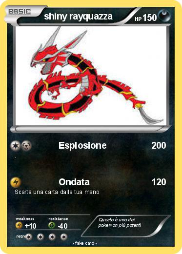 Pokemon shiny rayquazza