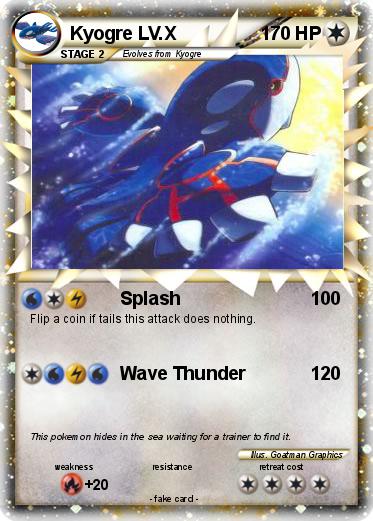 Pokemon Kyogre LV.X