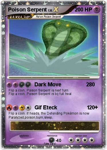Pokemon Poison Serpent