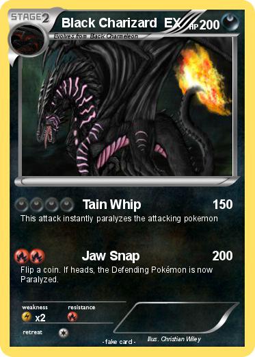 Pokemon Black Charizard  EX