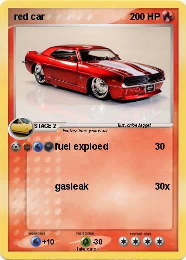 Pokemon red car