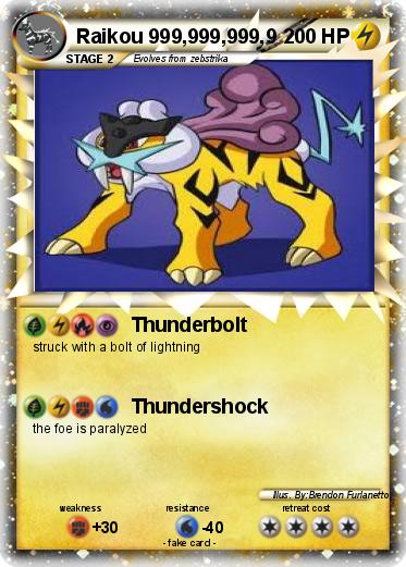 Pokemon Raikou 999,999,999,9