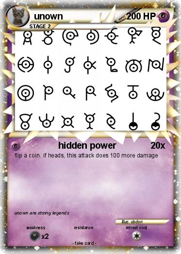 Pokemon unown